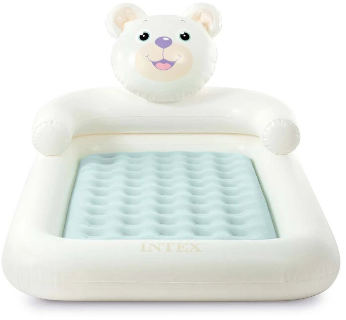 Intex 66814NP Dětská nafukovací matrace s pístovou pumpou, medvěd