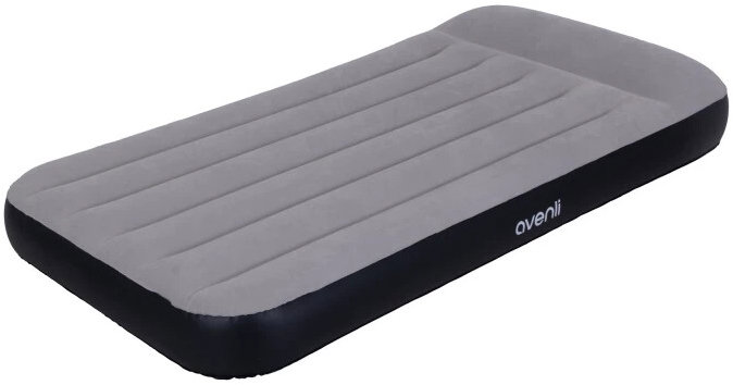 Avenli 24175EU Nafukovací matrace s vestavěnou pumpou 191 × 99 × 30 cm, šedo-černá