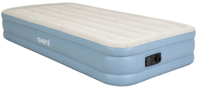 Avenli 24135EU Nafukovací matrace s vestavěnou pumpou 191 × 99 × 33 cm, bílo-modrá
