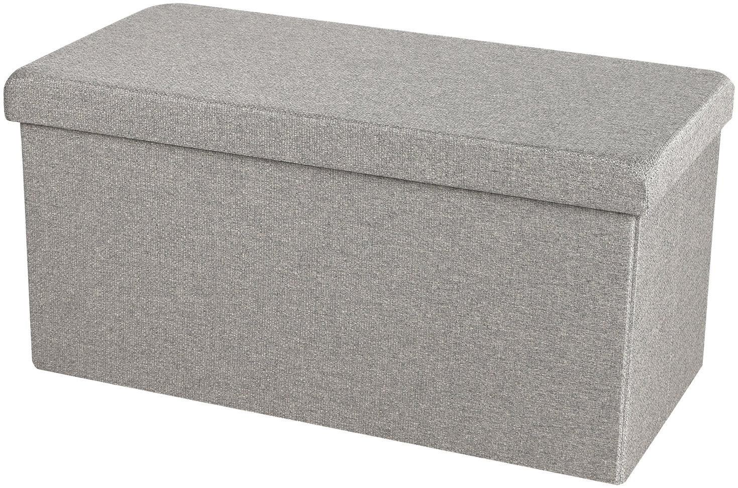 DOCHTMANN Taburet skládací s úložným prostorem šedý 76 × 38 × 38 cm