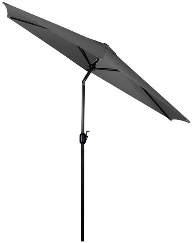 Plonos PL-884 Zahradní slunečník skládací 6segmentový, 300 cm, s obalem, šedý
