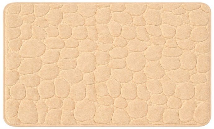 Verk 27606 Koupelnová předložka z paměťové pěny, protiskluzová, 50 × 80 cm, béžová