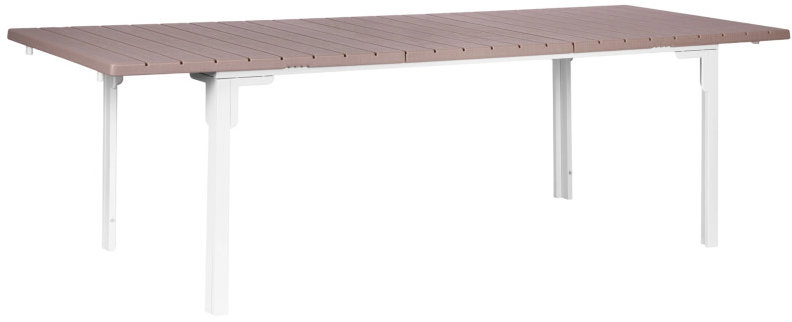 MultiGarden SAE-180 Rozkládací zahradní stůl 180 - 240 cm, ocel, HDPE, béžový