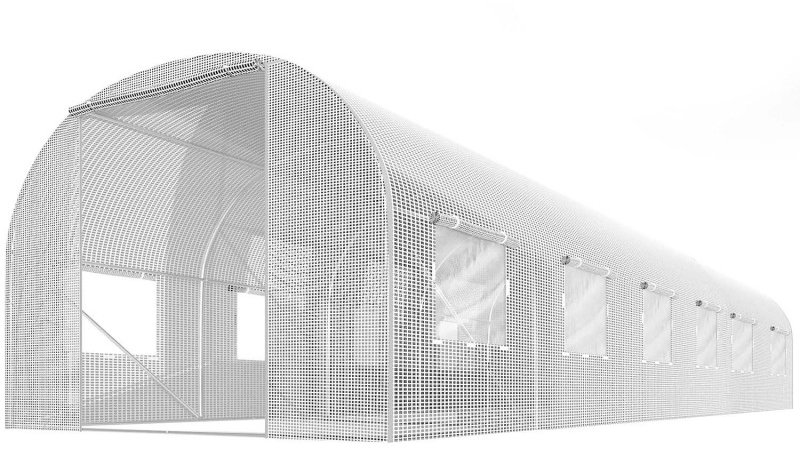 Plonos 4977-B Zahradní fóliový tunel 3 × 6 m, 140 g/m2, bílý