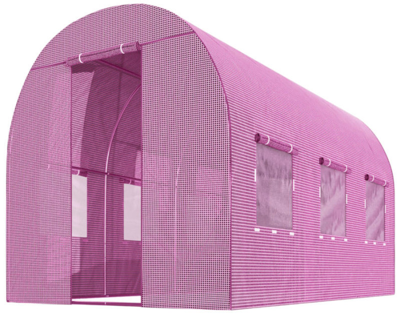 Plonos 4978-B Zahradní fóliový tunel 2 × 3 m, 140 g/m2, růžový