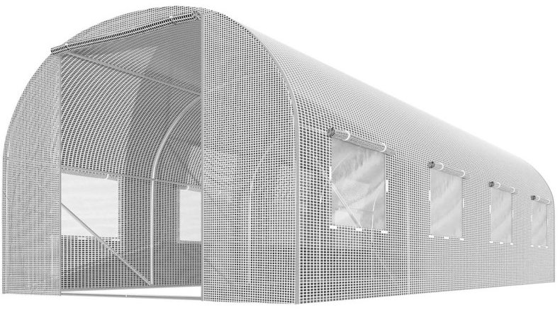 Plonos 4974-B Zahradní fóliový tunel 2,5 × 4 m, 140 g/m2, bílý