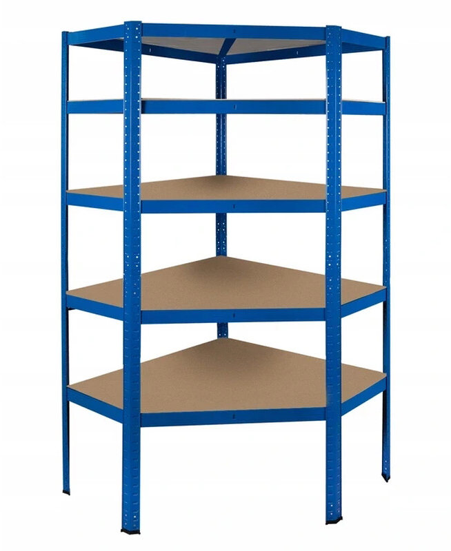 Malatec 13140 Rohový regál s MDF policemi 1800 × 900 × 400 mm, 175 kg