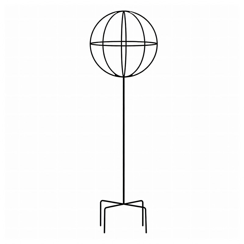 RealG RC-K-2279 Kovová podpora pro popínavé rostliny 50 × 10 cm, černá