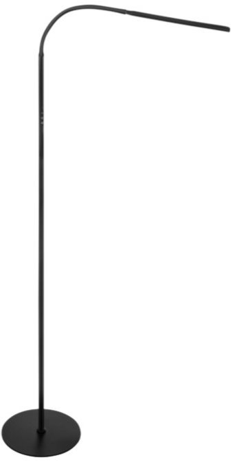 Izoxis 26885 LED stojací lampa 180 cm, stmívatelná, dálkové ovládání, černá