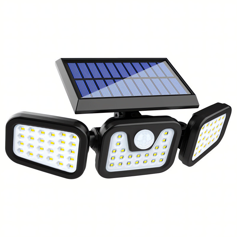 RealG RC-K-2141 Solární lampa s čidlem pohybu a soumraku 74 LED, 500 lm, IP44