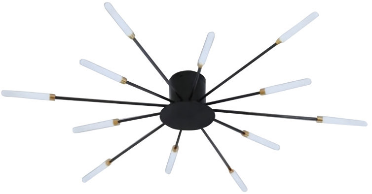 RealG 1244 Stropní LED lustr Ohňostroj 12 W, 220 V, 1350 lm, 12 ramen