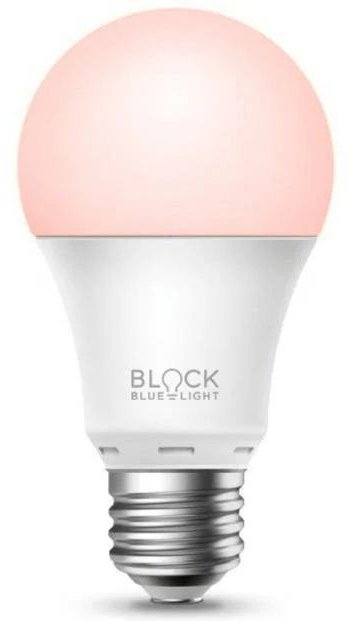 Block Blue Light Noční LED žárovka bez modré a zelené složky, E27, pro lepší spánek