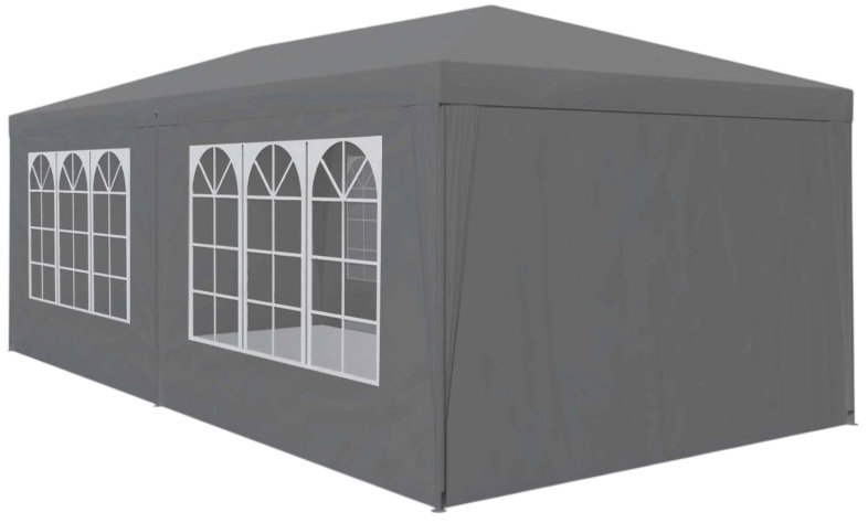 MultiGarden PAW Zahradní párty stan 3 × 6 m, 6 bočních stěn, šedý
