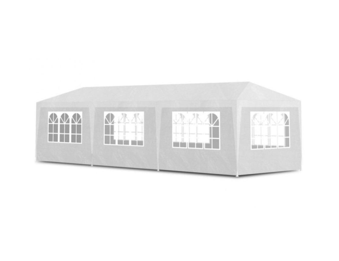 MultiGarden PAW Zahradní párty stan 3 × 9 m, 8 bočních stěn, bílý