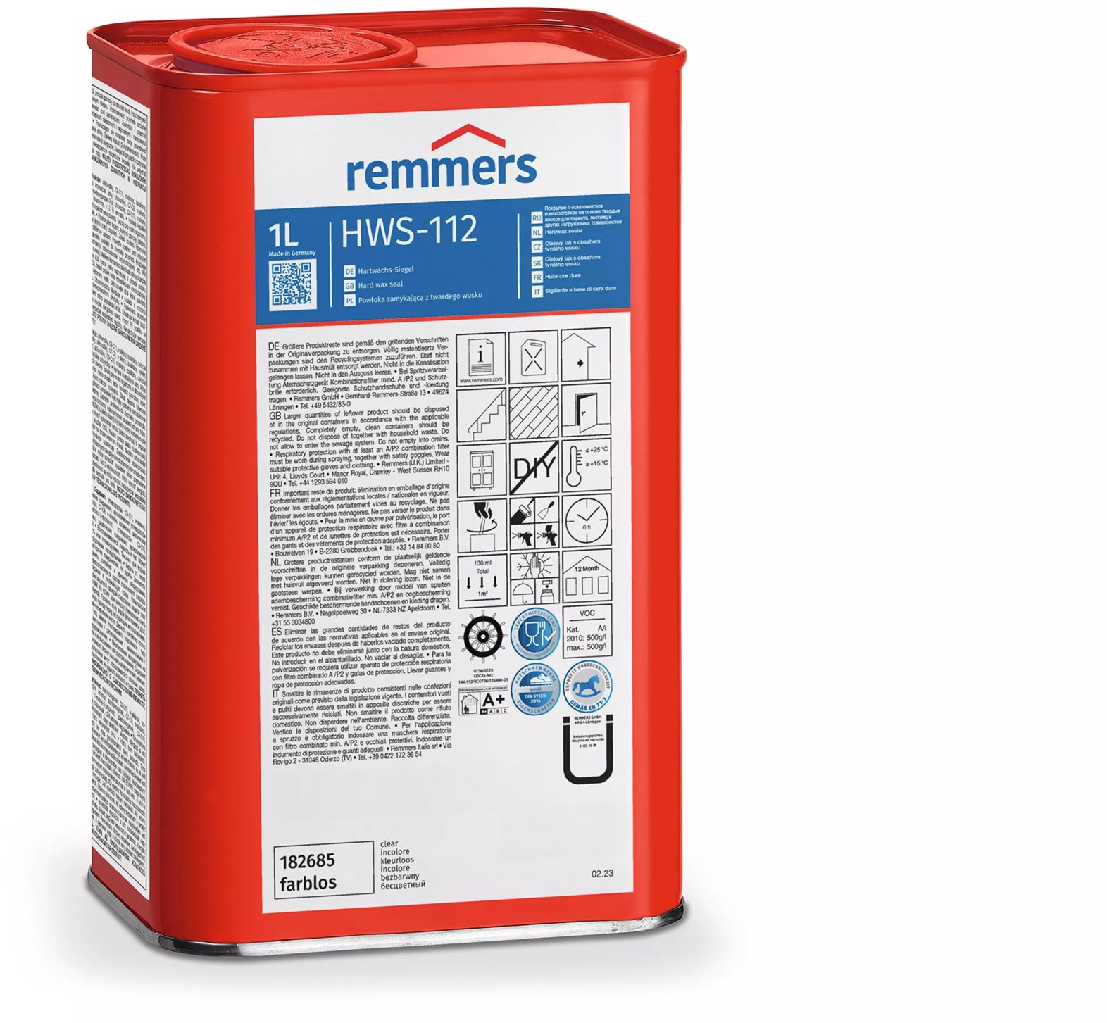 Remmers HWS 112 Tvrdý vosk bezbarvý, 1 l