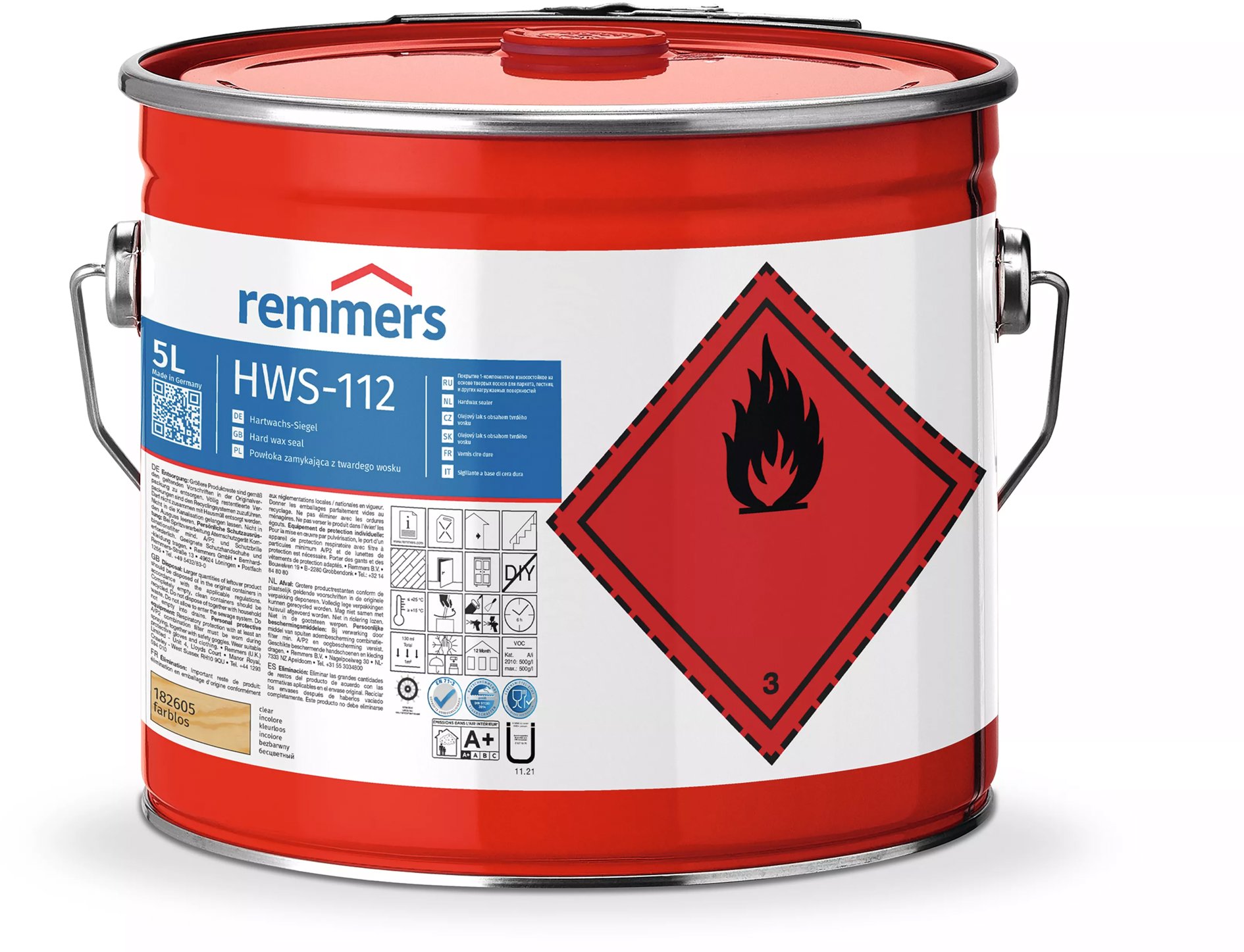 Remmers HWS 112 Tvrdý vosk bezbarvý, 5 l