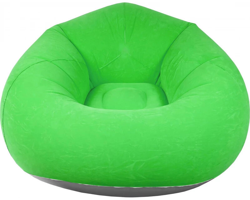 Verk 27535 Nafukovací relaxační sametové křeslo, zelené