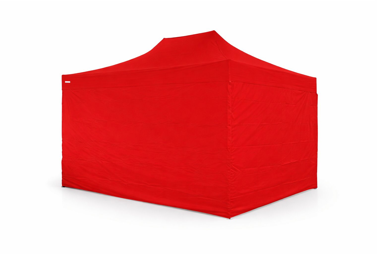 Ambitent Nůžkový Párty stan 3 × 4,5 m ALU Standard 4 ks plné bočnice - červený