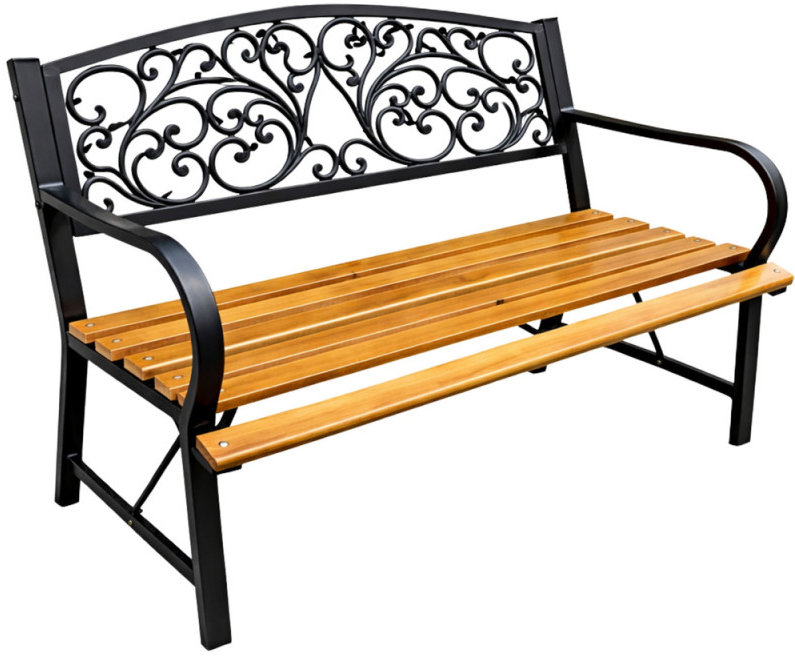 LEAN 29326 Zahradní lavice s opěradlem 118 × 51,5 × 87 cm