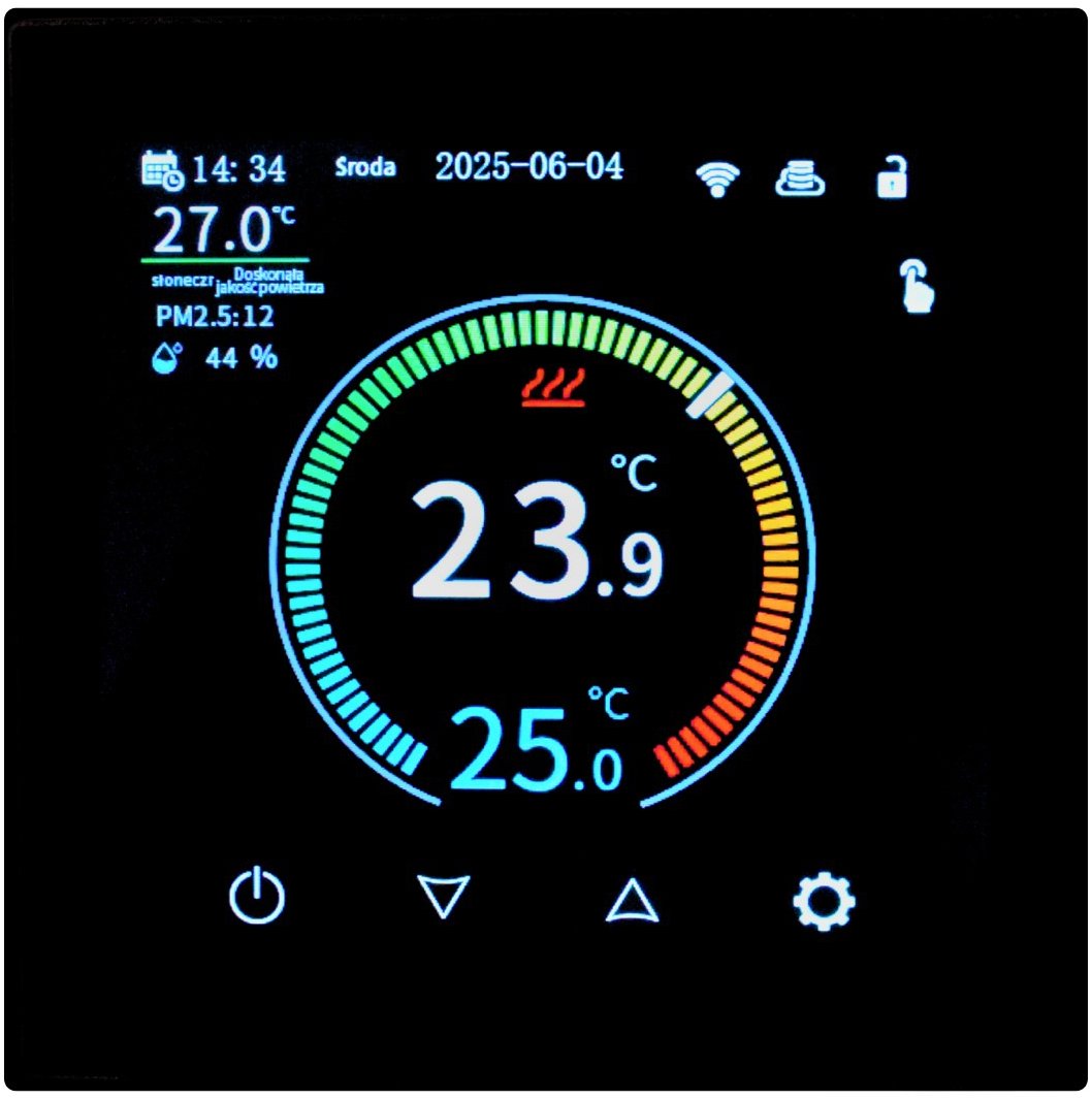 Auraton Octa WiFi dotykový termostat, čeština