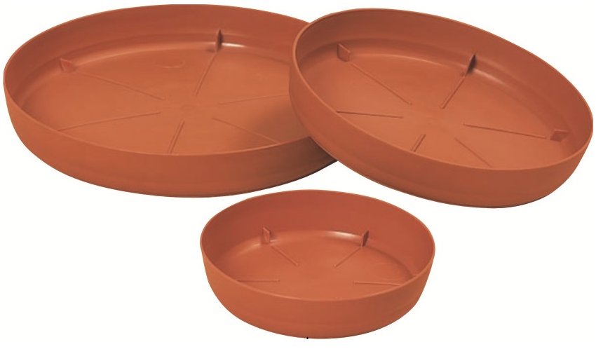 Prosperplast TERRA PCE9, terakota, průměr 370 mm, 3 pack