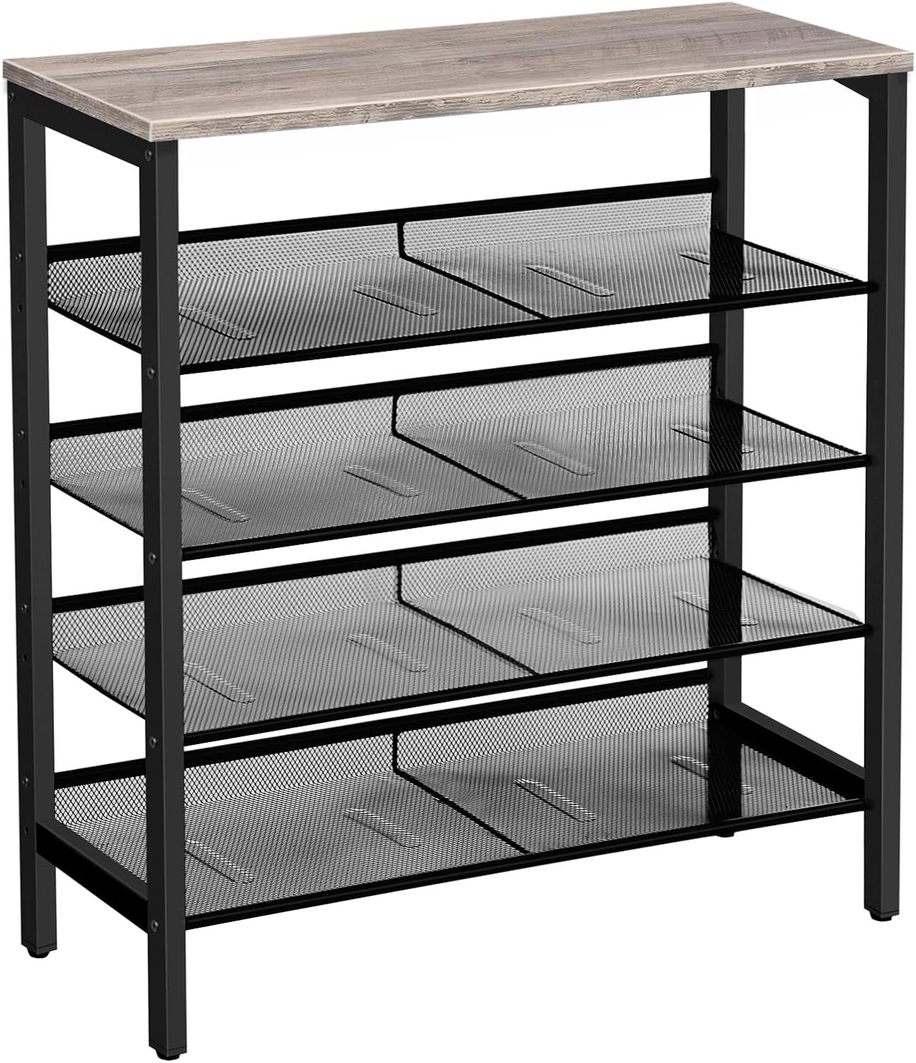 Songmics a Vasagle Botník Ormio 85 cm, černo-šedý