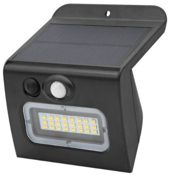 Garsaco Solární LED reflektor Egoda 3 W, 350 lm s pohybovým čidlem CCT IP54, černý