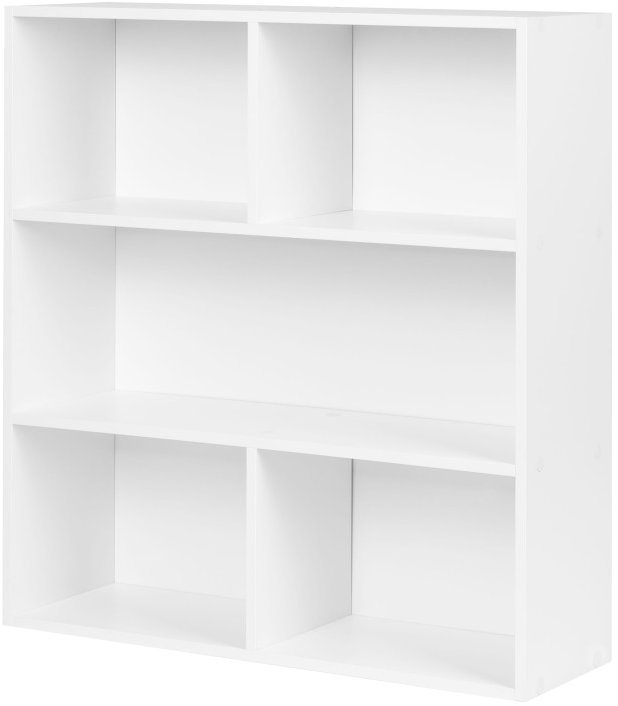 ModernHome S-20 Stojací regál, 3 úrovně, 87 × 24 × 87 cm, bílý