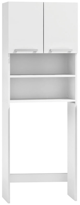 ModernHome RH1908 Regál nad pračku s policemi 181 × 63,5 × 30 cm, bílý
