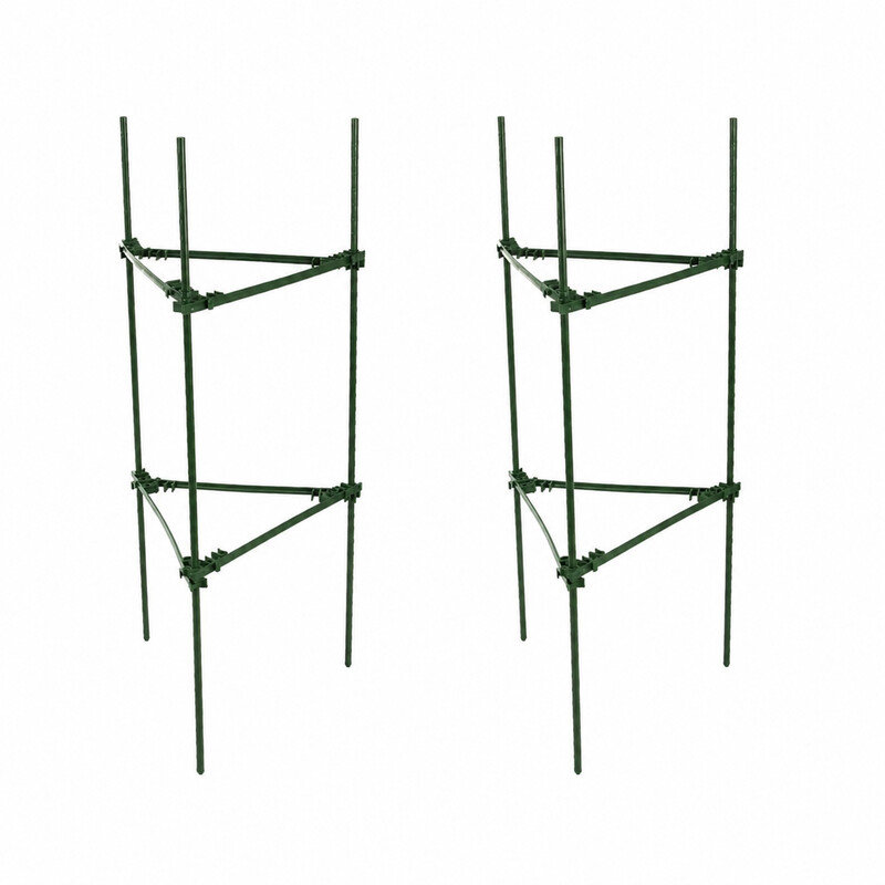 DIVODV 27931 Trojúhelníková opora pro rostliny 90 cm, sada 2 ks, zelená