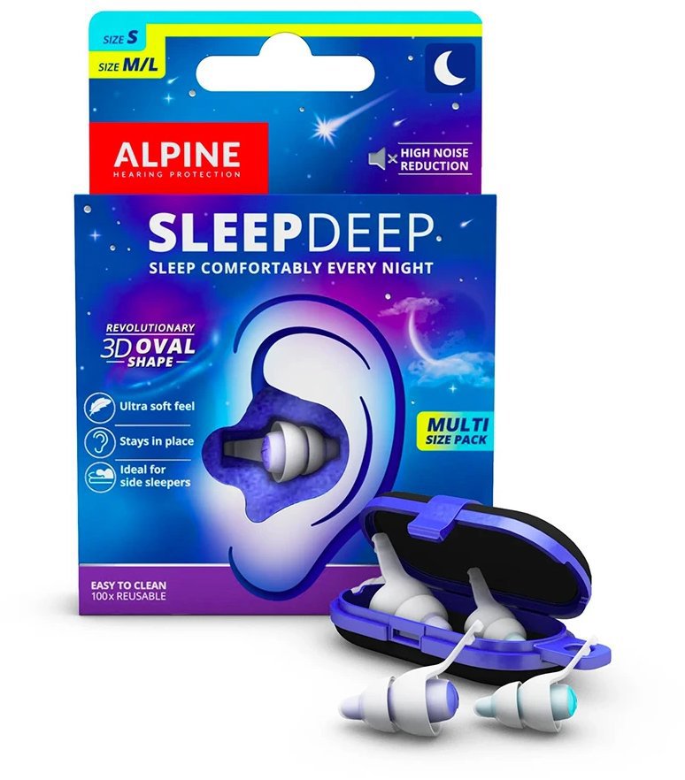Alpine SleepDeep Multipack Špunty do uší na spaní, velikost S + M/L