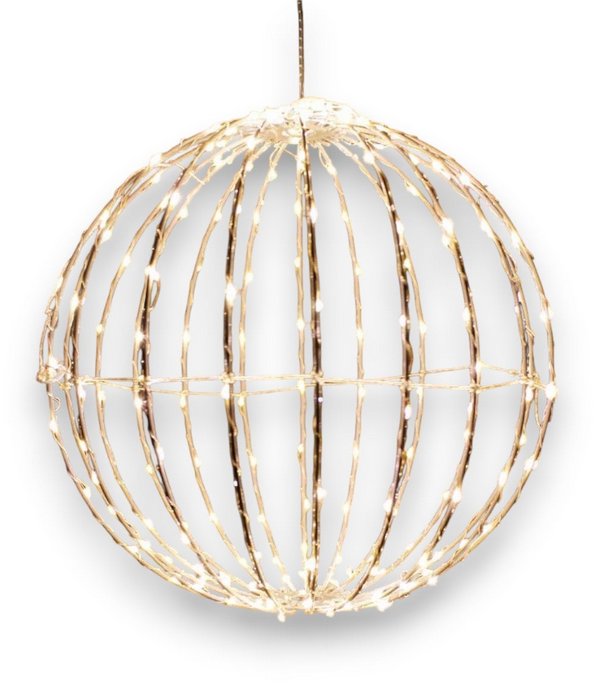 Aca Lighting LED vánoční 3D koule, průměr 20 cm, 100 LED, 230V, IP44