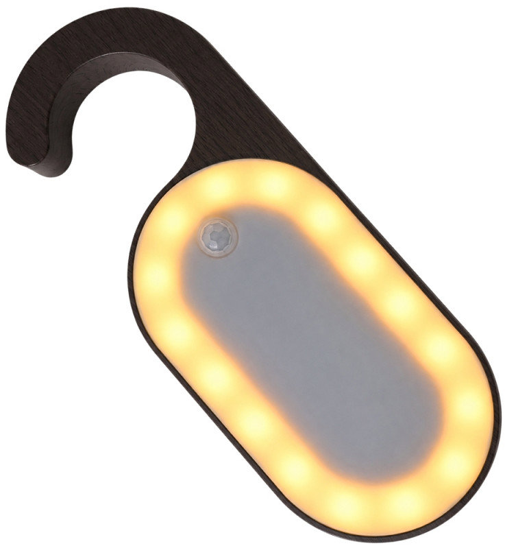 Verk 12431 LED lampička závěsná se senzorem pohybu, 2700 - 3000 K, černá