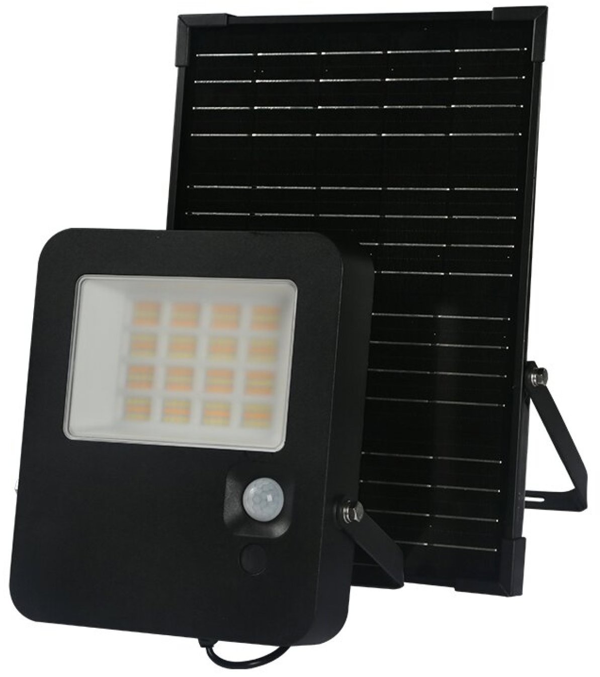 Aca Lighting LED solární reflektor Norel 32 W/3CCT/IP65/Li-Fe 6,4 V/6 Ah, černý