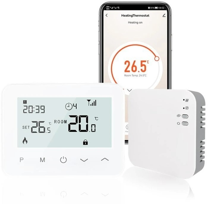 Designo Bezdrátový Wifi Termostat WBW2white