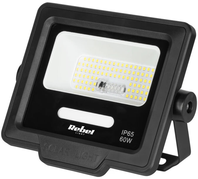 Rebel URZ3626 Solární reflektor s dálkovým ovládáním, 60 W, 6800 K