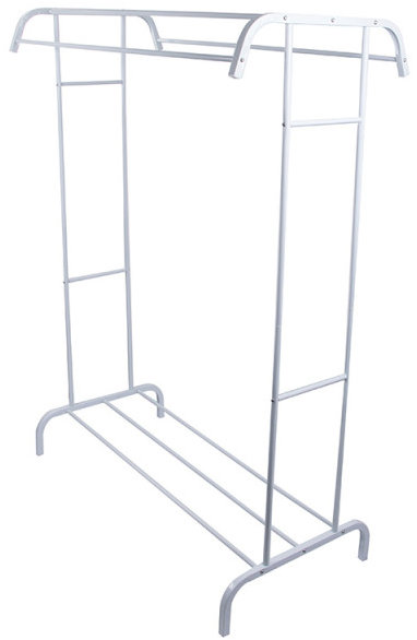 Verk 27618 Věšák na oděvy s policí 148 × 109 × 54 cm, bílý
