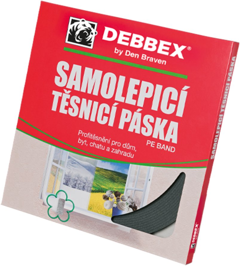 Den Braven Samolepicí těsnicí páska do oken a dveří - bílá, 20 m × 9 mm