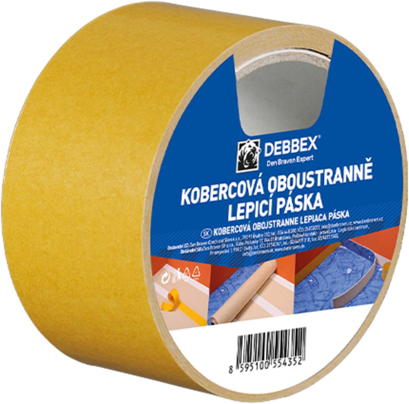 Den Braven Textilní kobercová oboustranná páska - 5 m