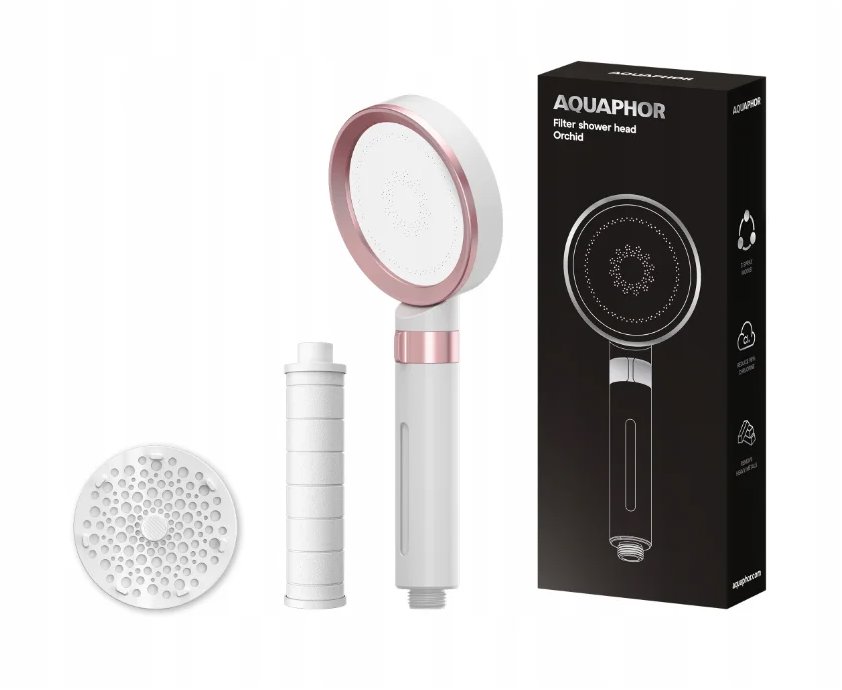 Aquaphor Orchid Sprchová Hlavice s filtrem PP, růžová