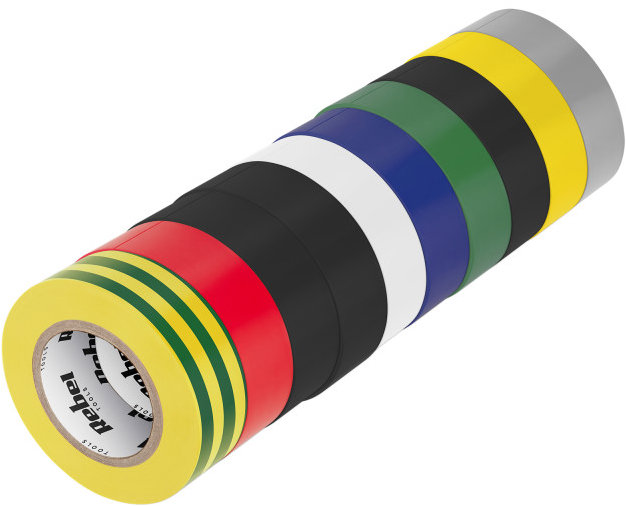 Rebel NAR0444 Sada izolačních lepicích pásek 19 mm × 18,3 m, 10 ks