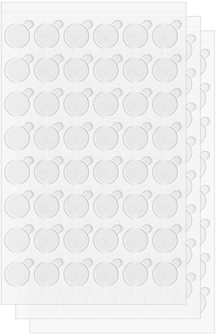 Rebel NAR0491 Oboustranná samolepicí kolečka 10 mm, 144 ks, transparentní