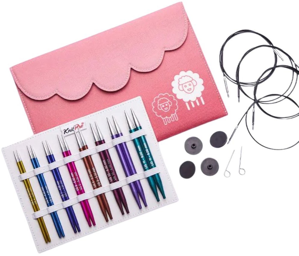 KnitPro Zing DELUXE sada kovových výměnných jehlic 13 cm