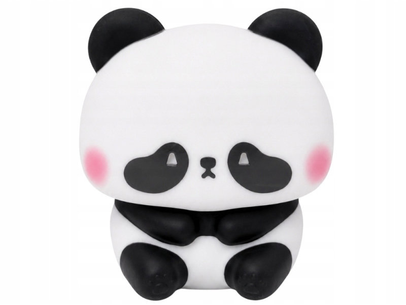 Verk 12429 Silikonová noční lampička, dotyková, USB-C, RGB, Panda