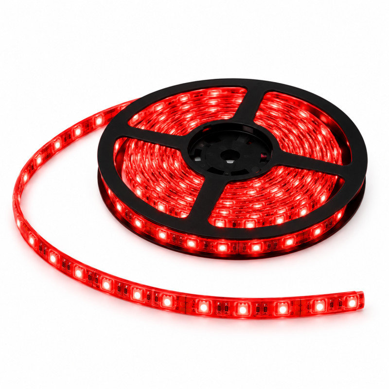 Rebel LED0136-3 LED pásek 5 m, 300× SMD 5050, 12 V, IP65, červený