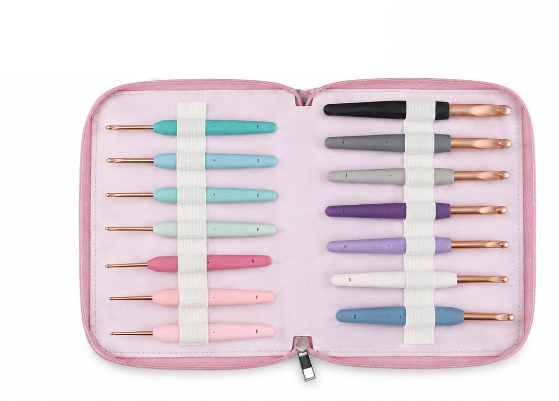 KnitPro Sada ergonomických háčků na háčkování Vybe Grande, 14 ks