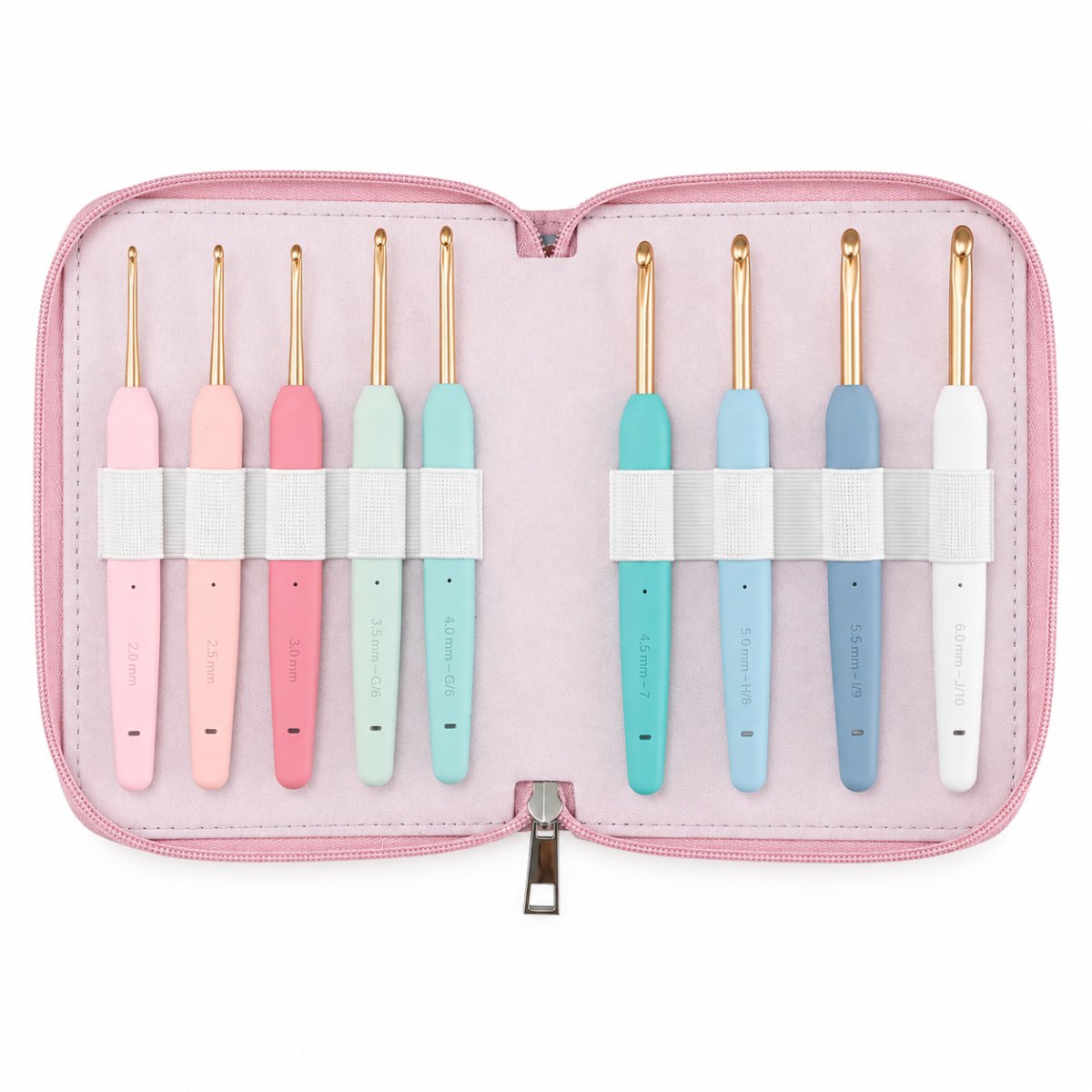 KnitPro Sada ergonomických háčků na háčkování Vybe Deluxe, 9 ks