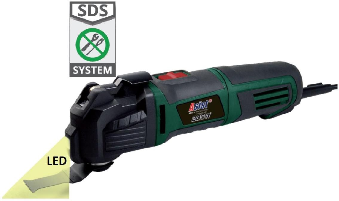 ASIST AE3M30SDS-BMC Oscilační bruska 300W v kufru + příslušenství