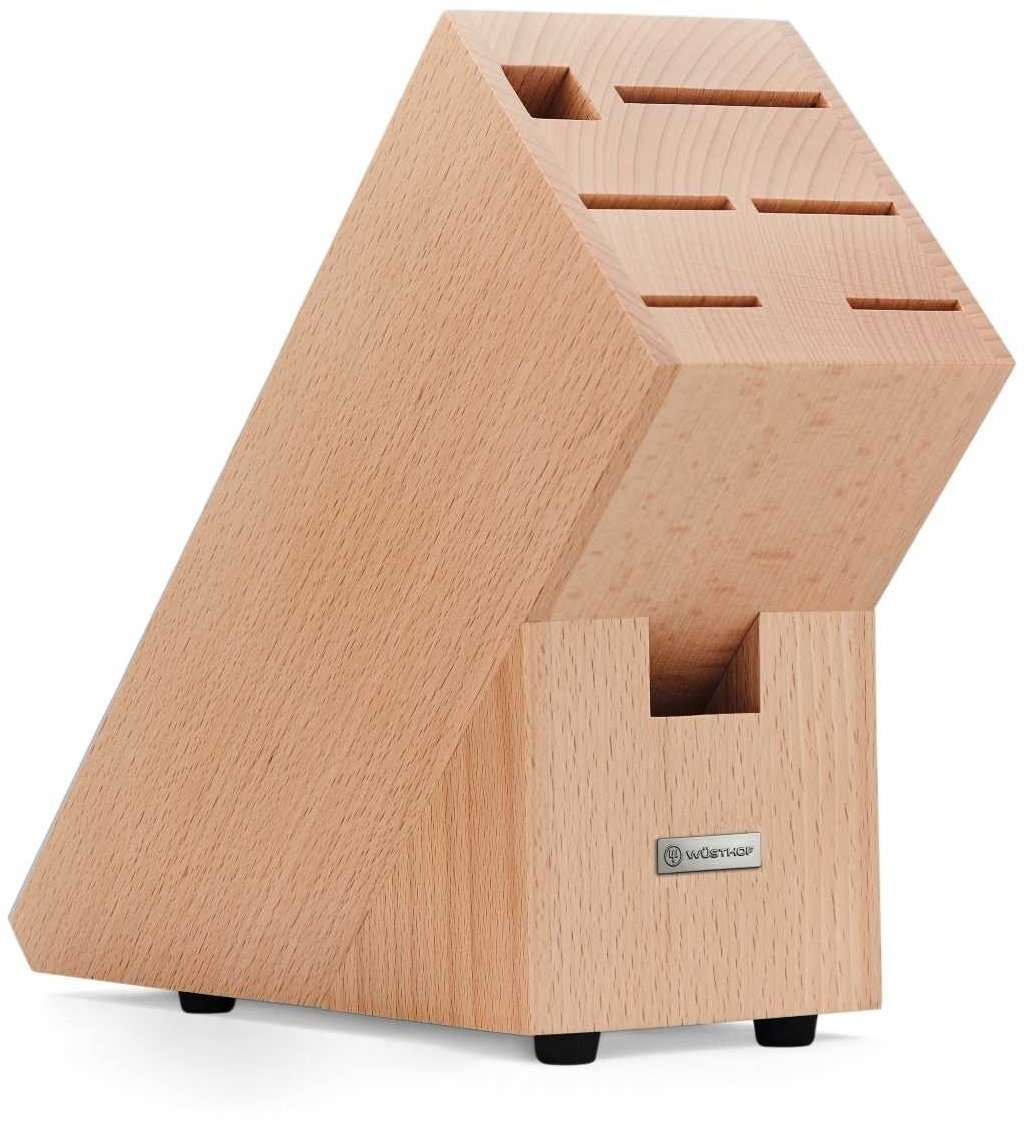 Wüsthof Blok na 5 nožů, ocílku a nůžky, buk