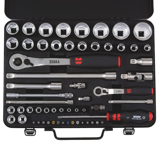WÜRTH Gola sada, 1/4" + 1/2", 59 ks